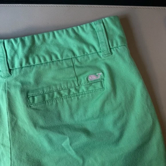 Vineyard Vines Women’s Size 0 Green Cotton Shorts Preppy Classic Summer - Picture 2 of 11
